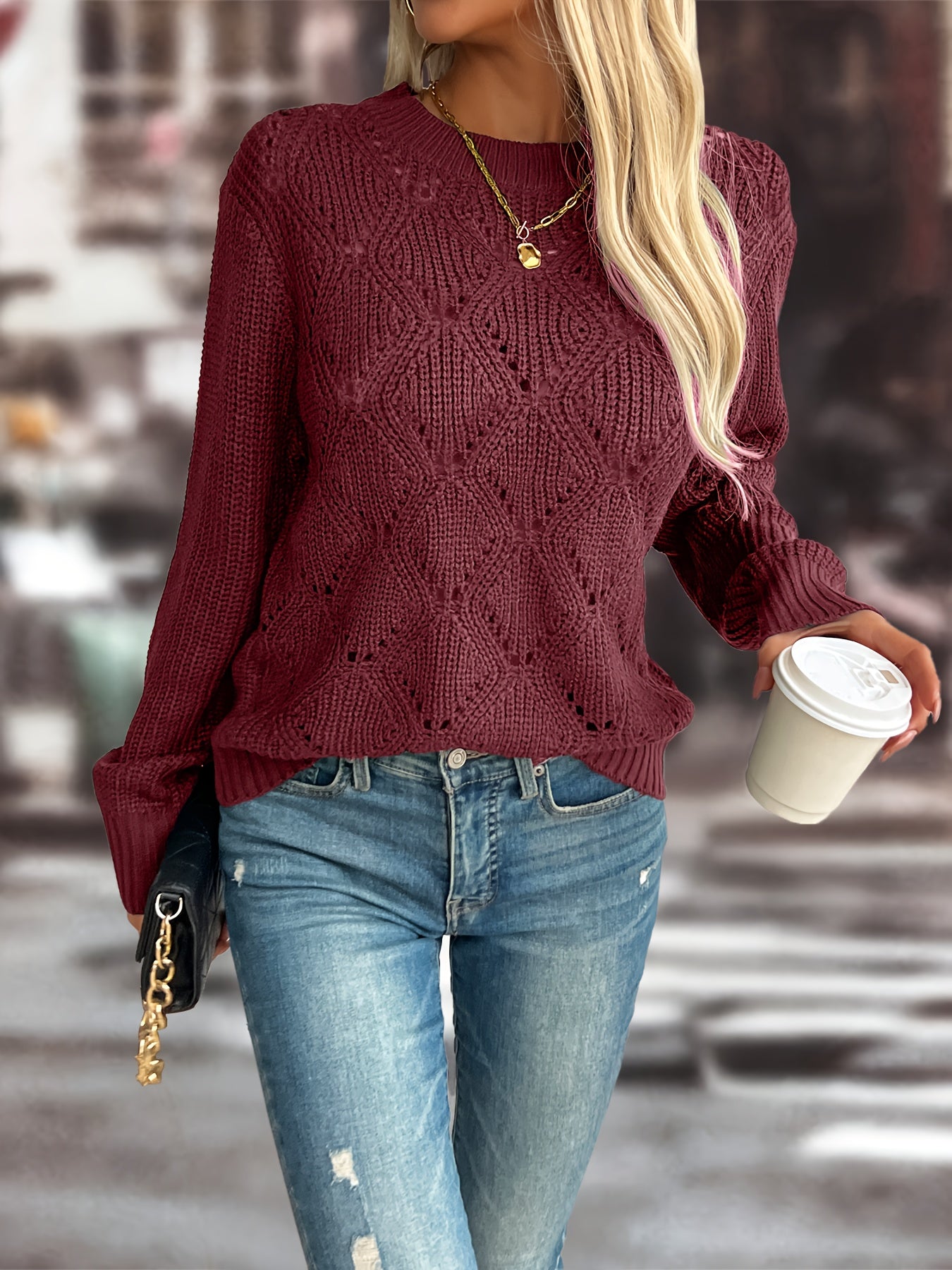 Kelly Knit Crew Neck Sweater