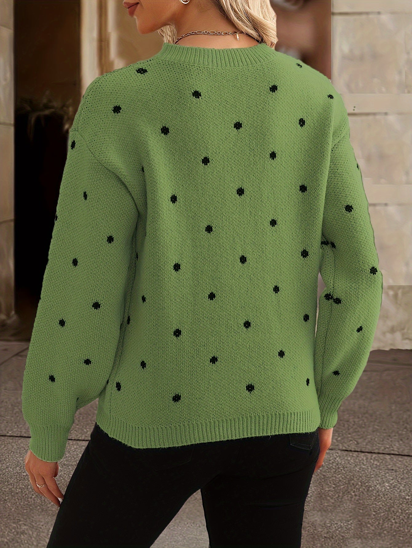 Penny Polka Dot Knit Sweater