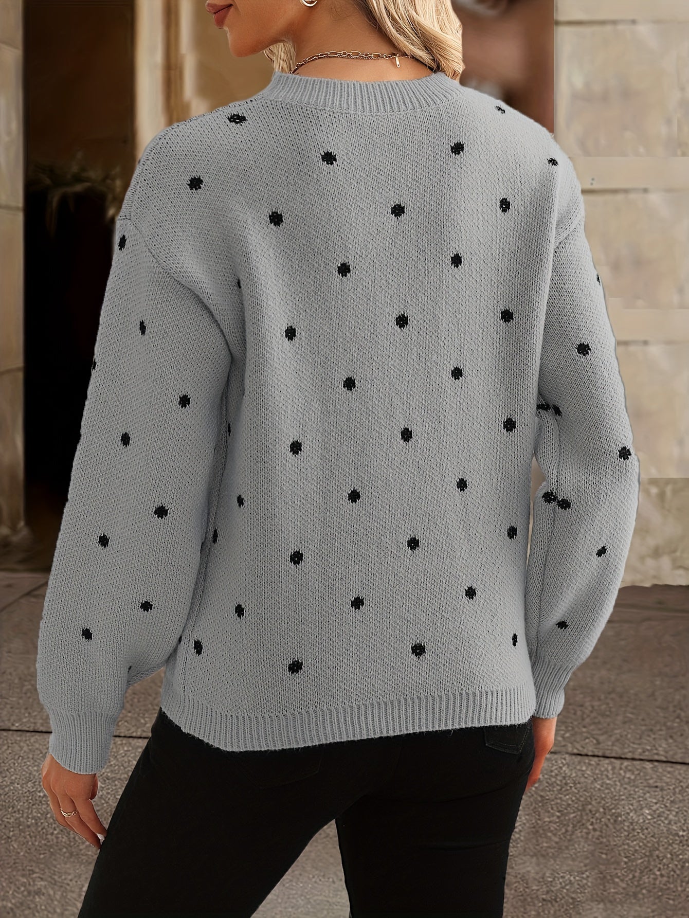 Penny Polka Dot Knit Sweater