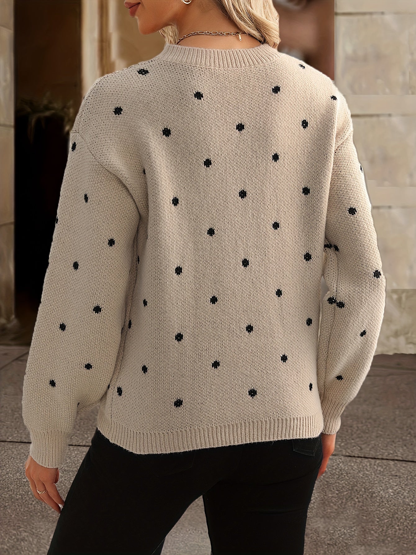 Penny Polka Dot Knit Sweater