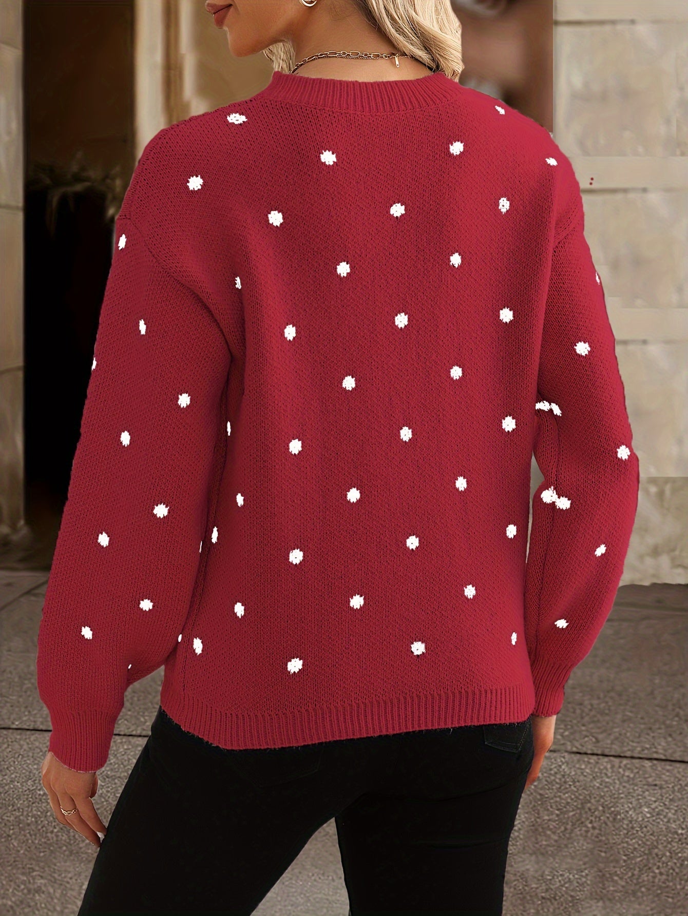 Penny Polka Dot Knit Sweater