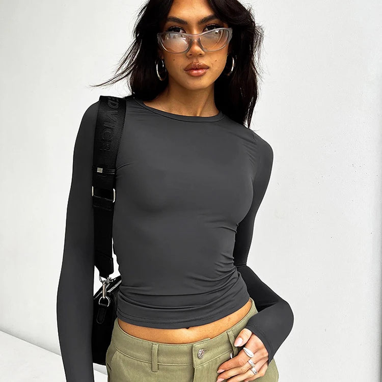 Tilly Crop Long Sleeve Shirt