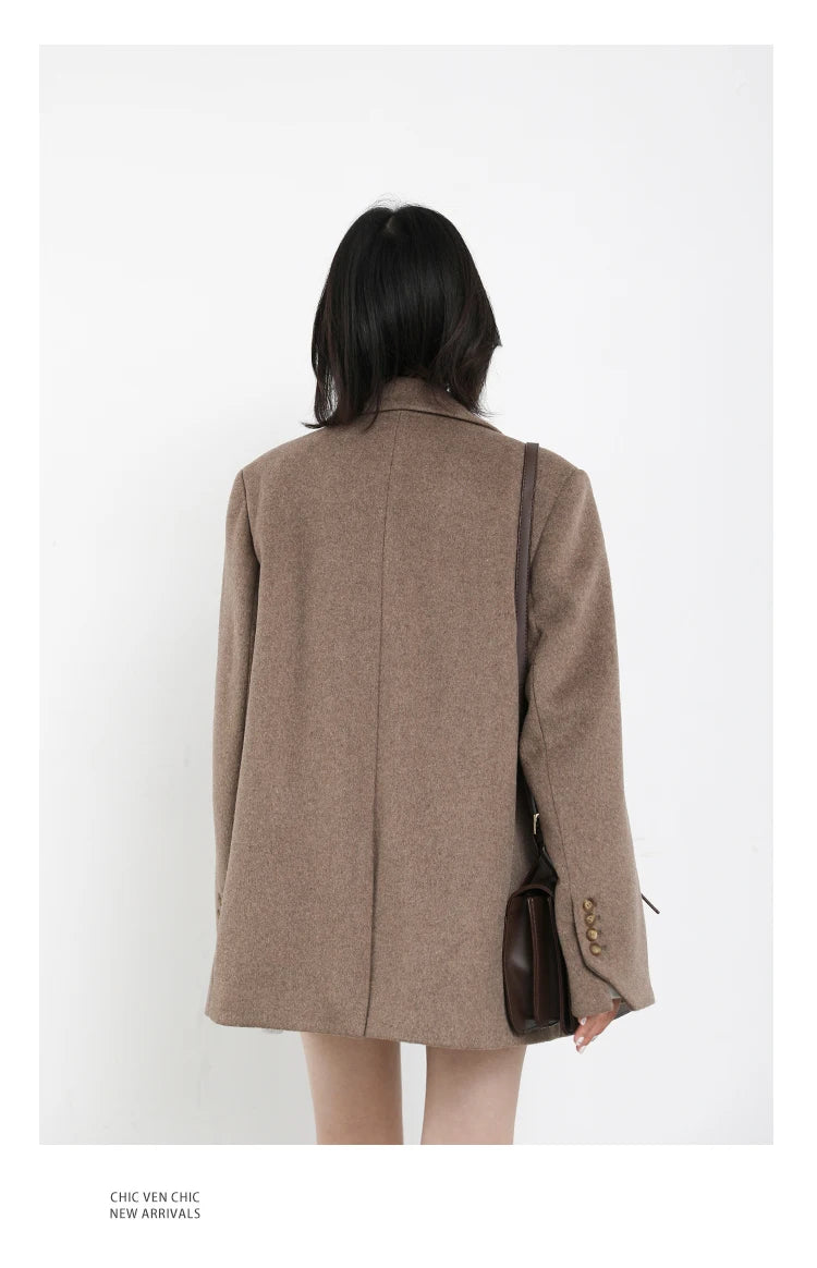 Daisy Thick Warm Overcoat Blazer