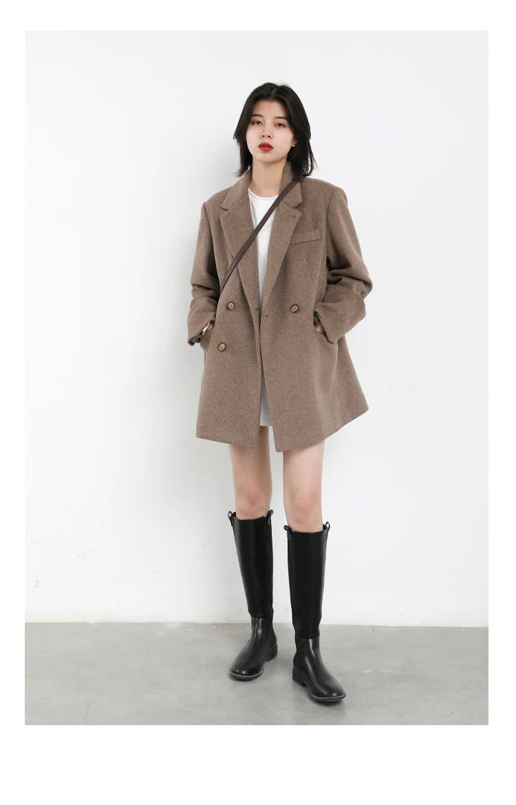 Daisy Thick Warm Overcoat Blazer