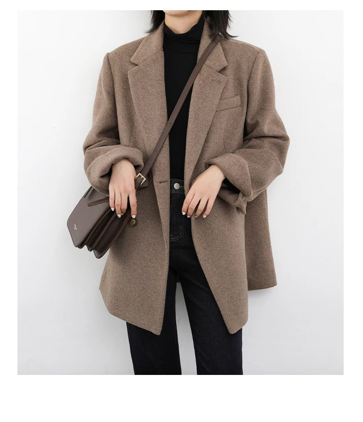 Daisy Thick Warm Overcoat Blazer