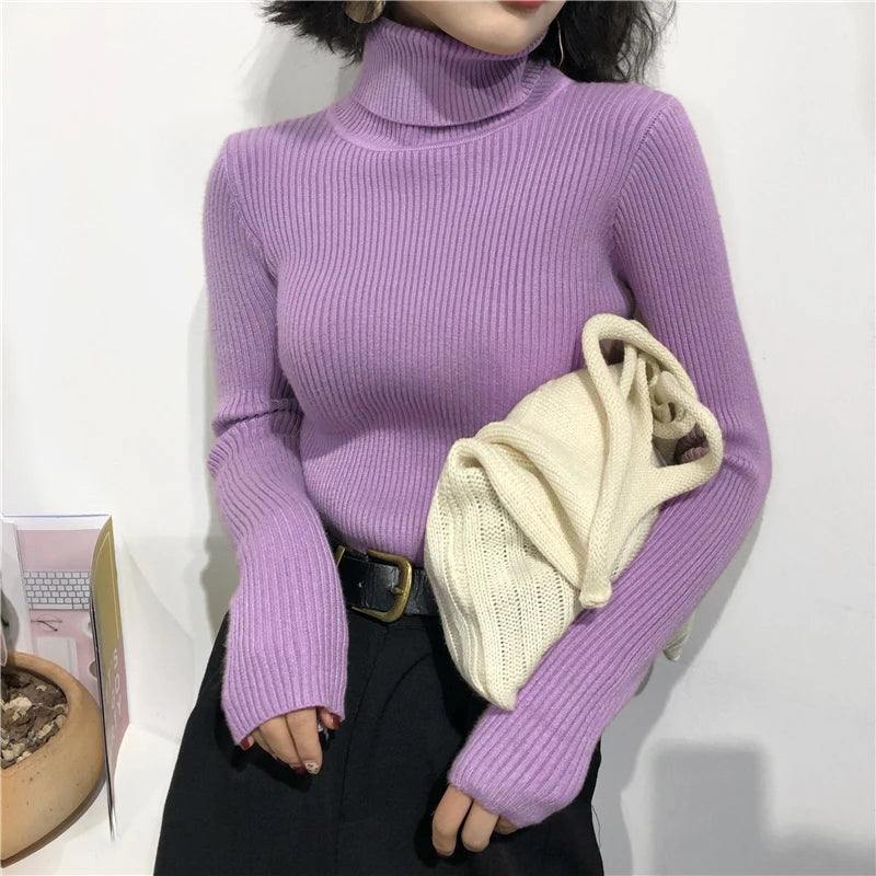 Kelly Knitted  Turtleneck Pullover Jumper