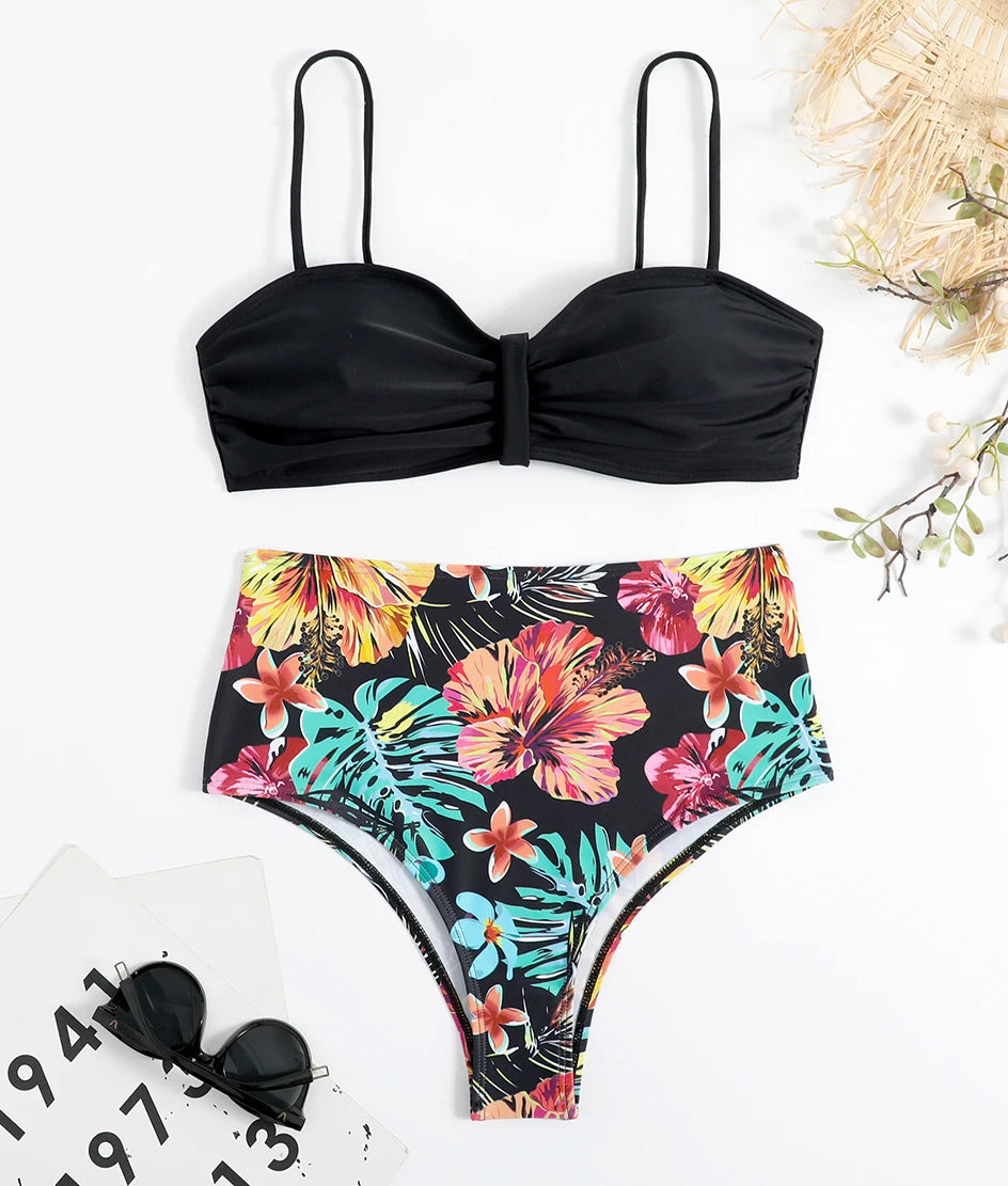 Floral Push Up Bikini