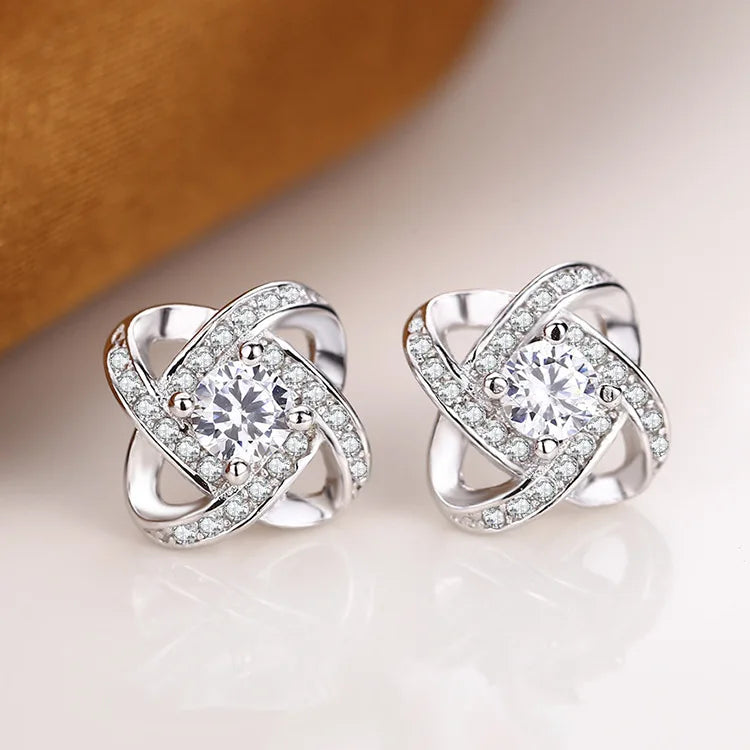 Erin 925 Sterling Silver Stud Earrings