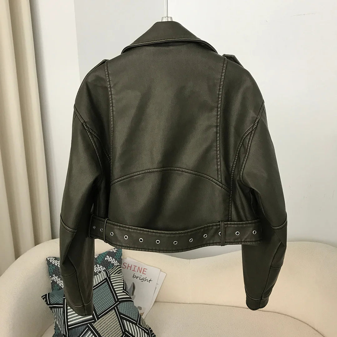 Fiona Faux Leather Jacket