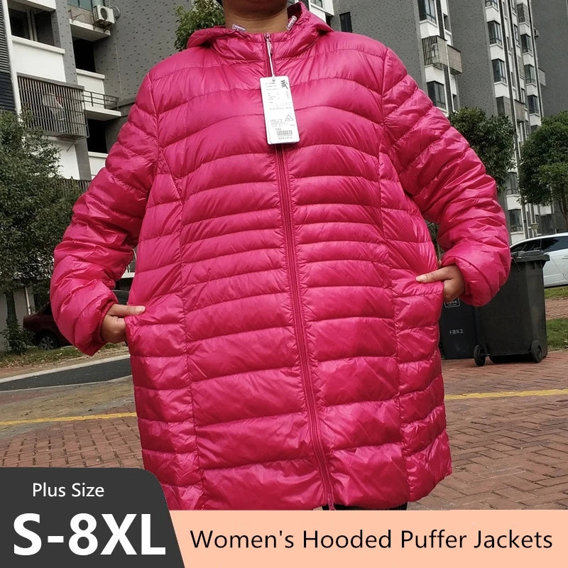 Polly Plus Size Hooded Puffer Jackets