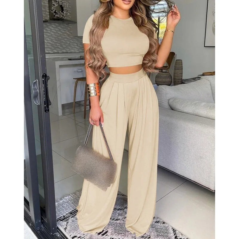 Sadie two-piece crop & Bottoms Set