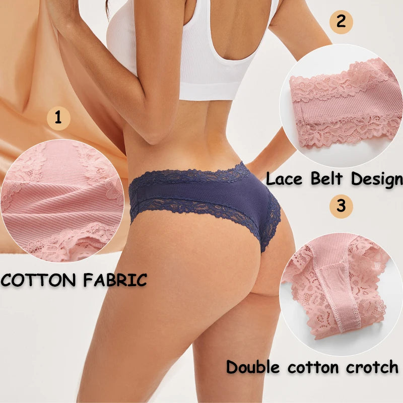 Felisha 3Pcs Cotton Underwear