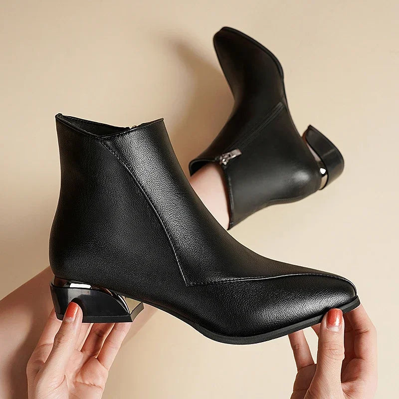 Emily Low Heeled Ankle Boots