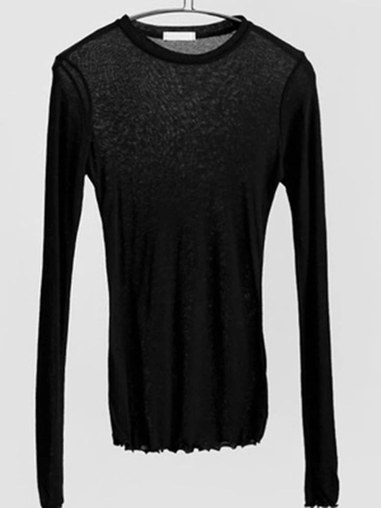 Polly Plain Long Sleeve T Shirt