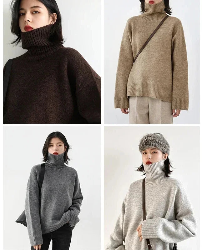 Lizzy Loose Turtleneck Pullover