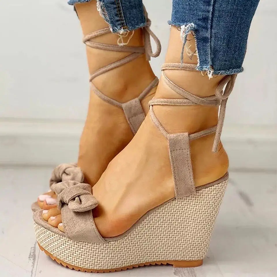 Ankle Strap Sandals Platform Wedges