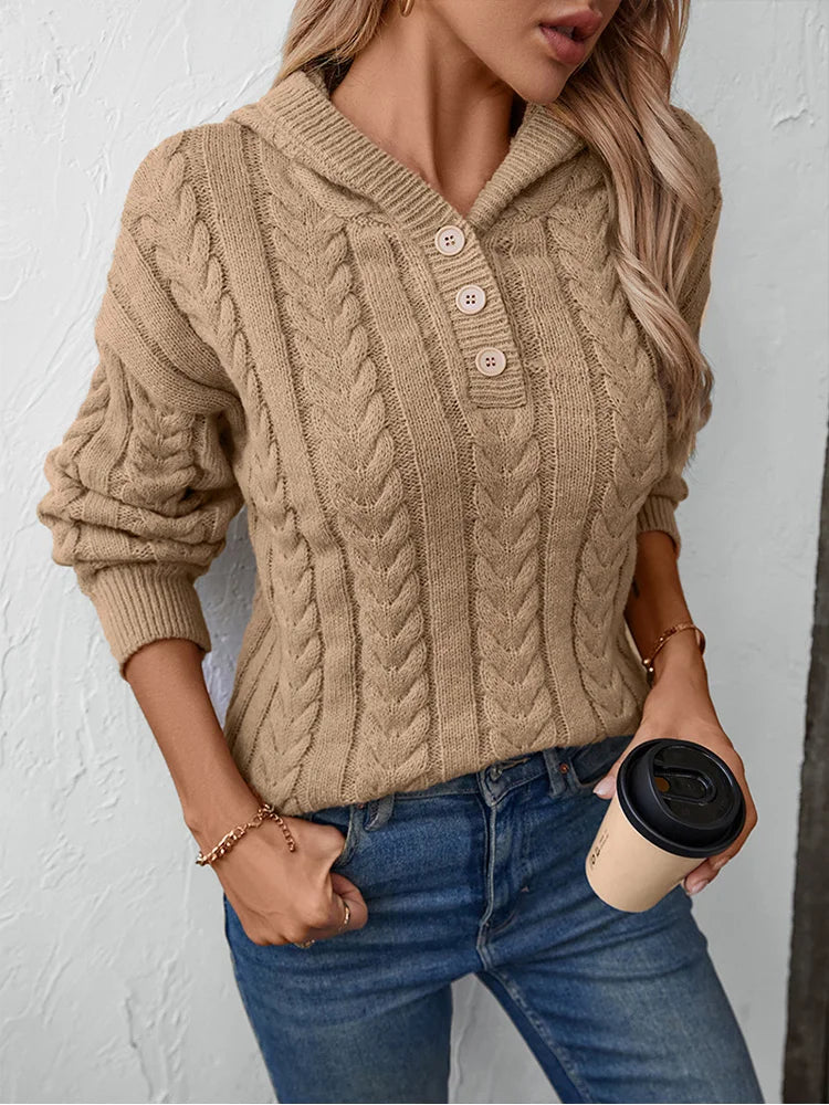 Carrie Casual Hooded Sweater Jumper