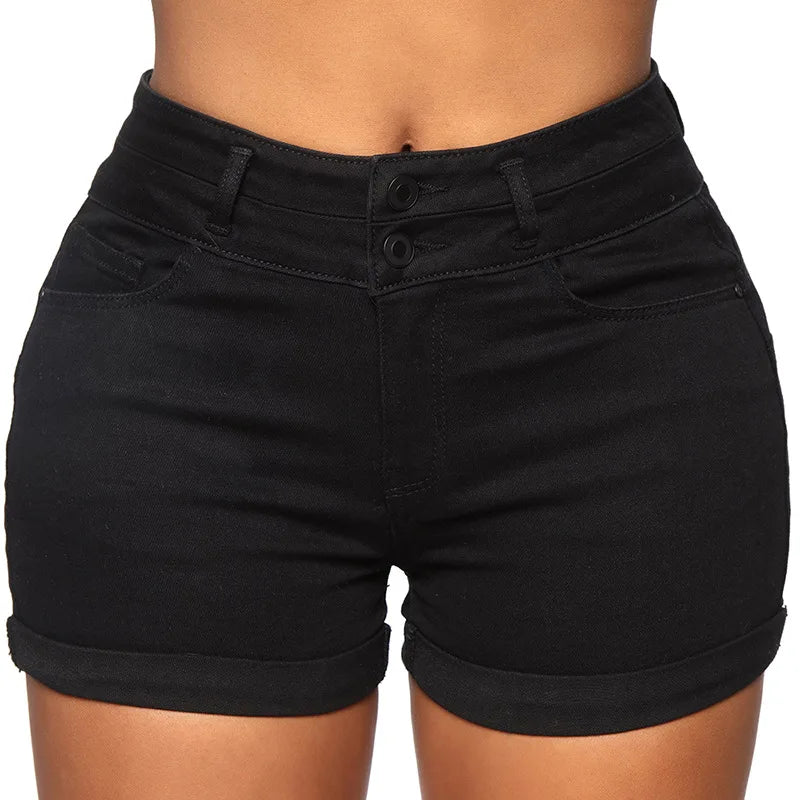 Penny Stretchy High Waist Jean Shorts