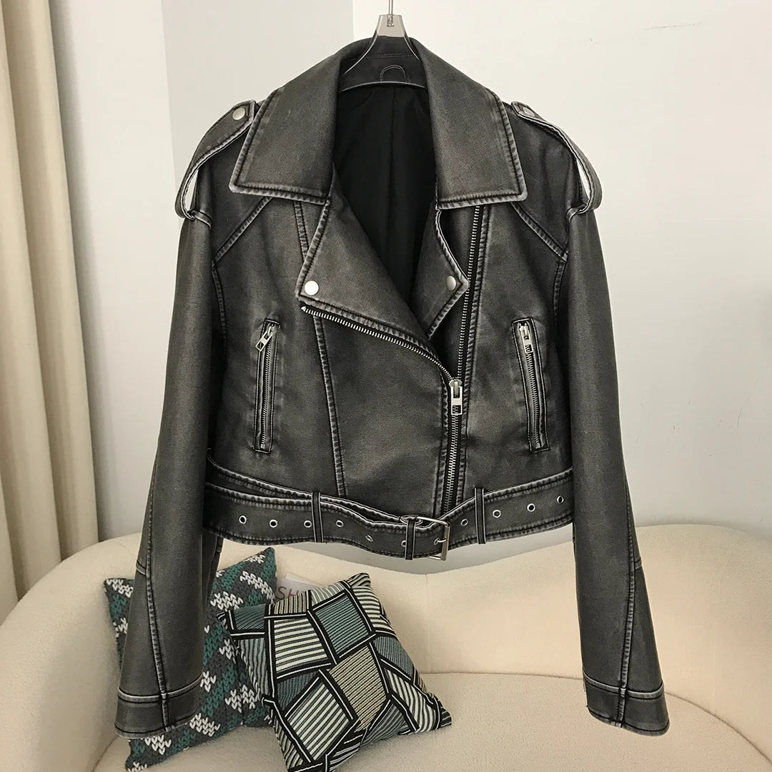 Fiona Faux Leather Jacket