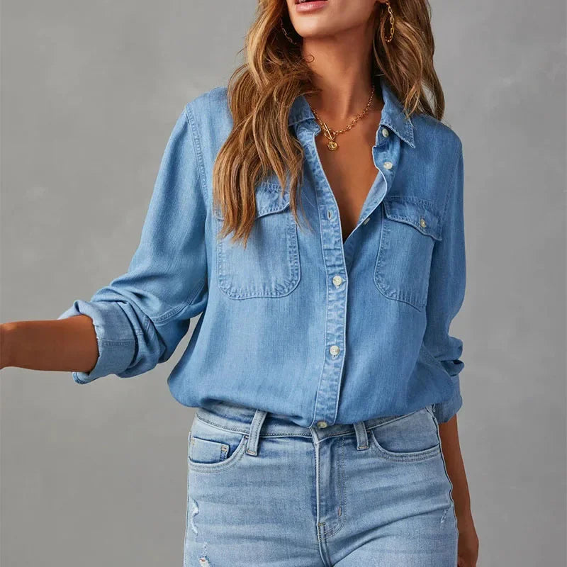 Orla Denim Shirts Blouse