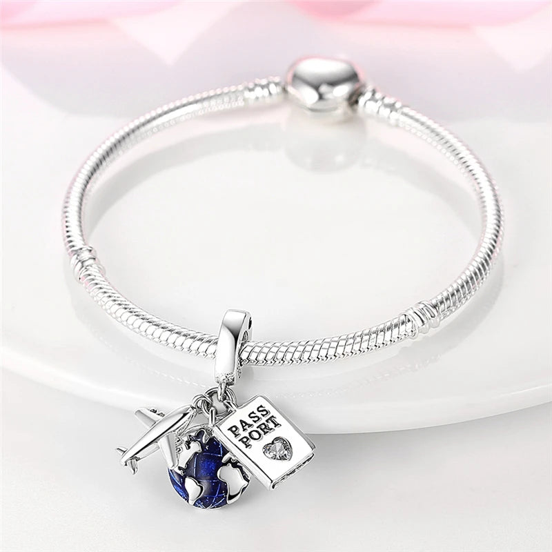 Cayley Charms and Bracelet 925 Silver