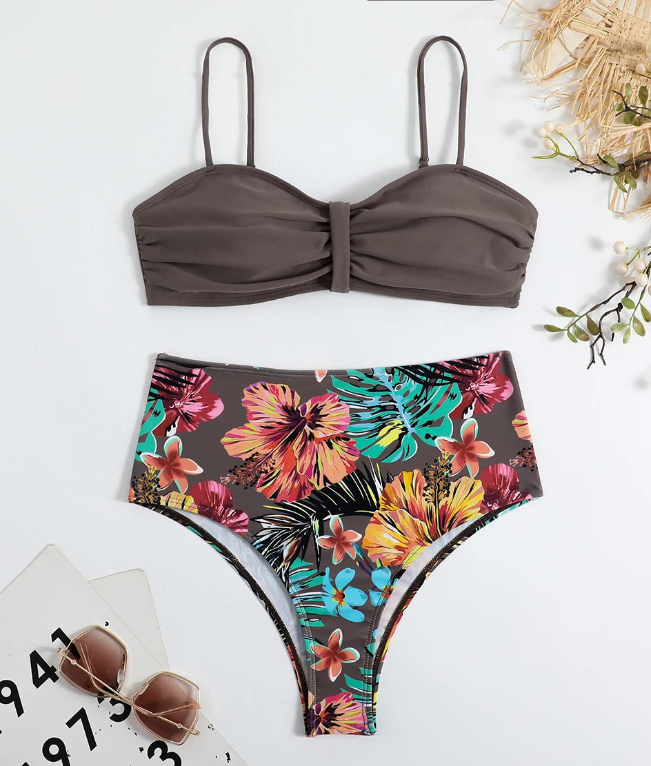 Floral Push Up Bikini