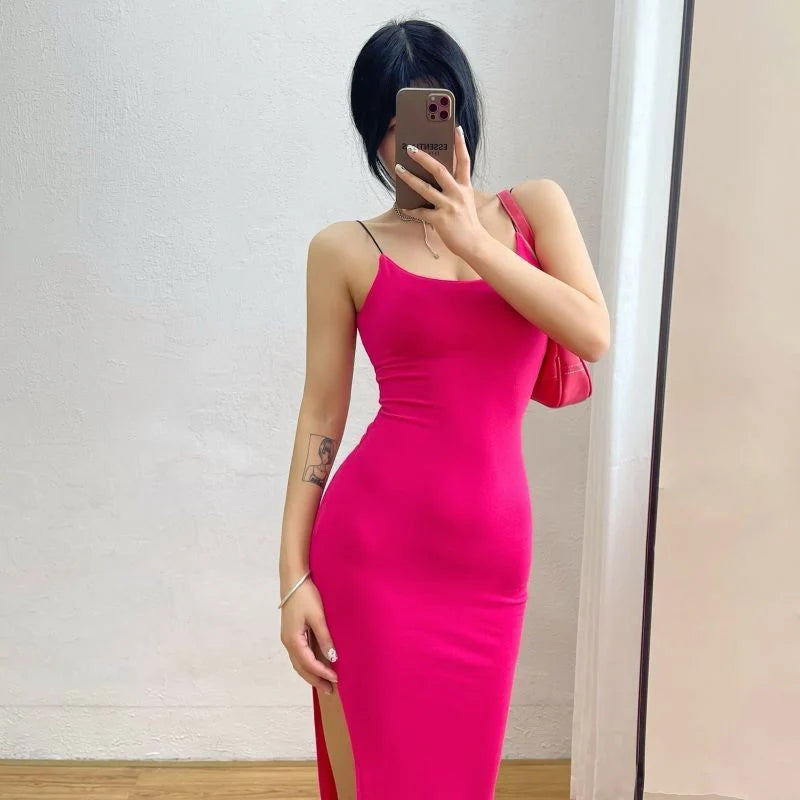 Tinas Sleeveless Slim Long Dress