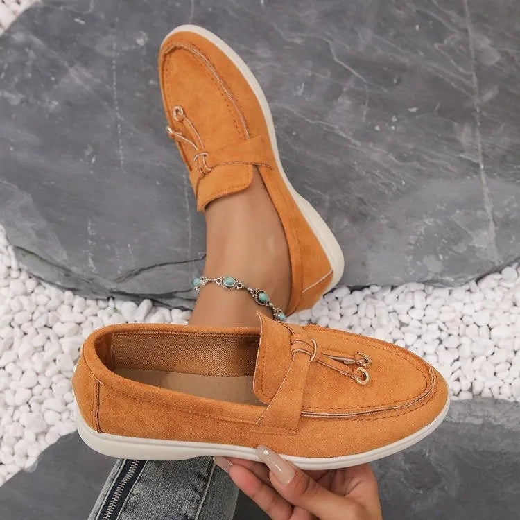 Raye Leather affect Slip on Loafers