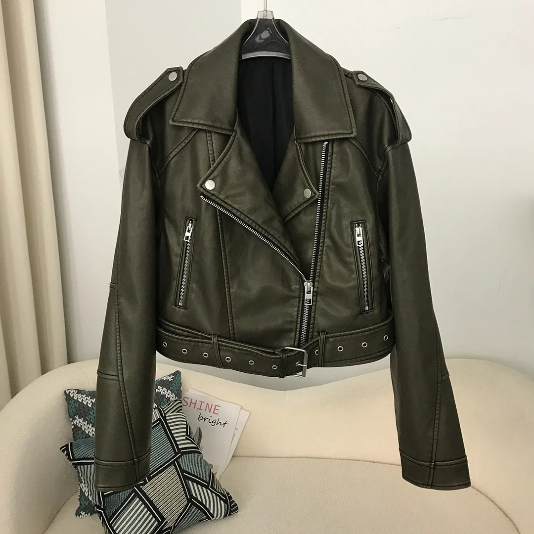 Fiona Faux Leather Jacket