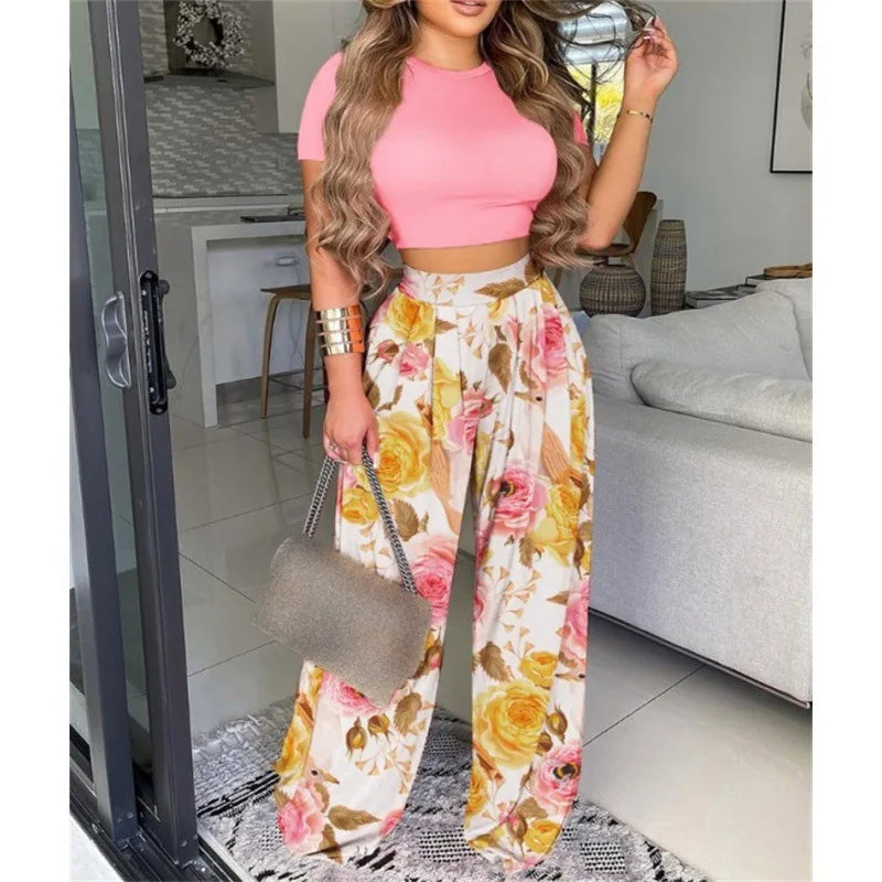 Sadie two-piece crop & Bottoms Set