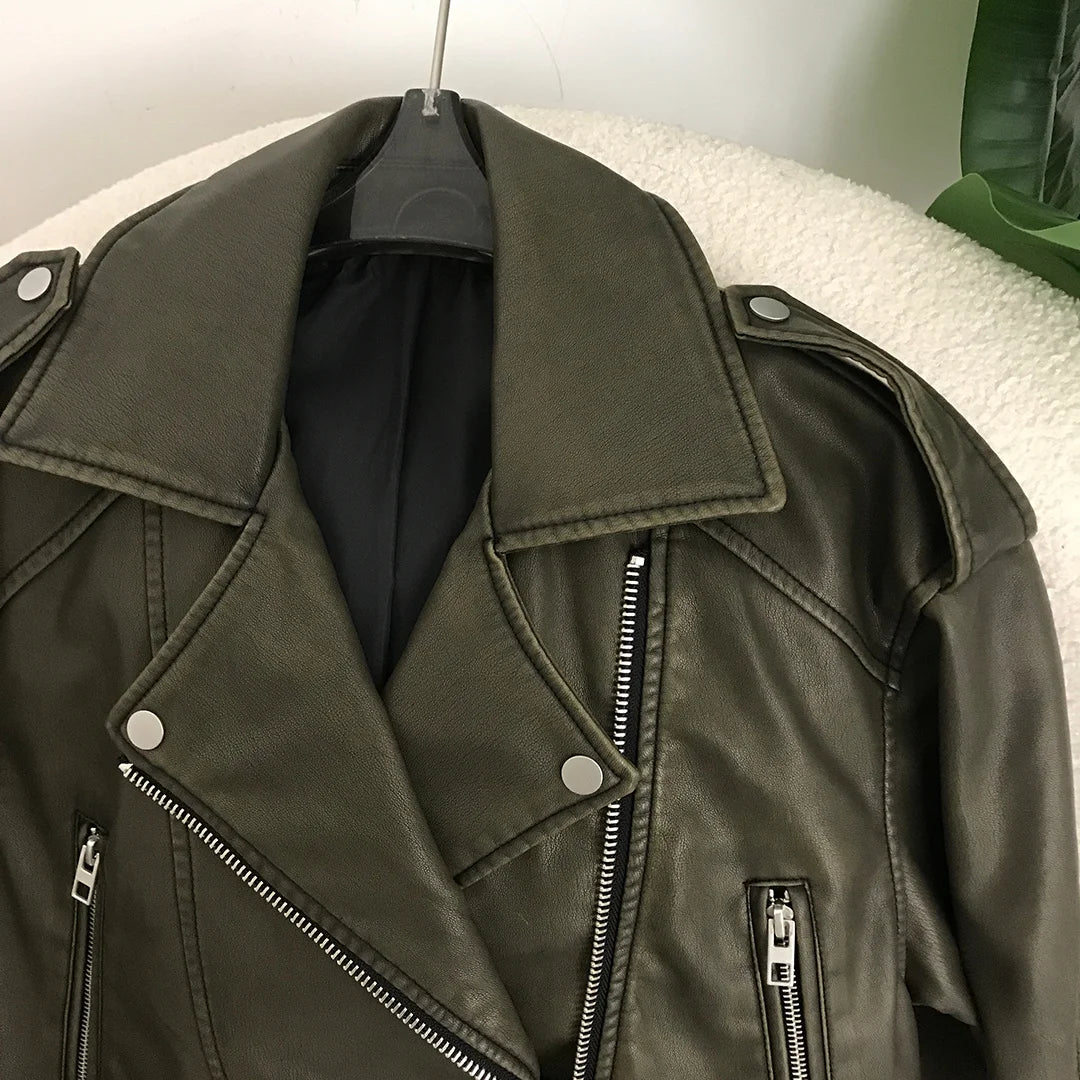 Fiona Faux Leather Jacket