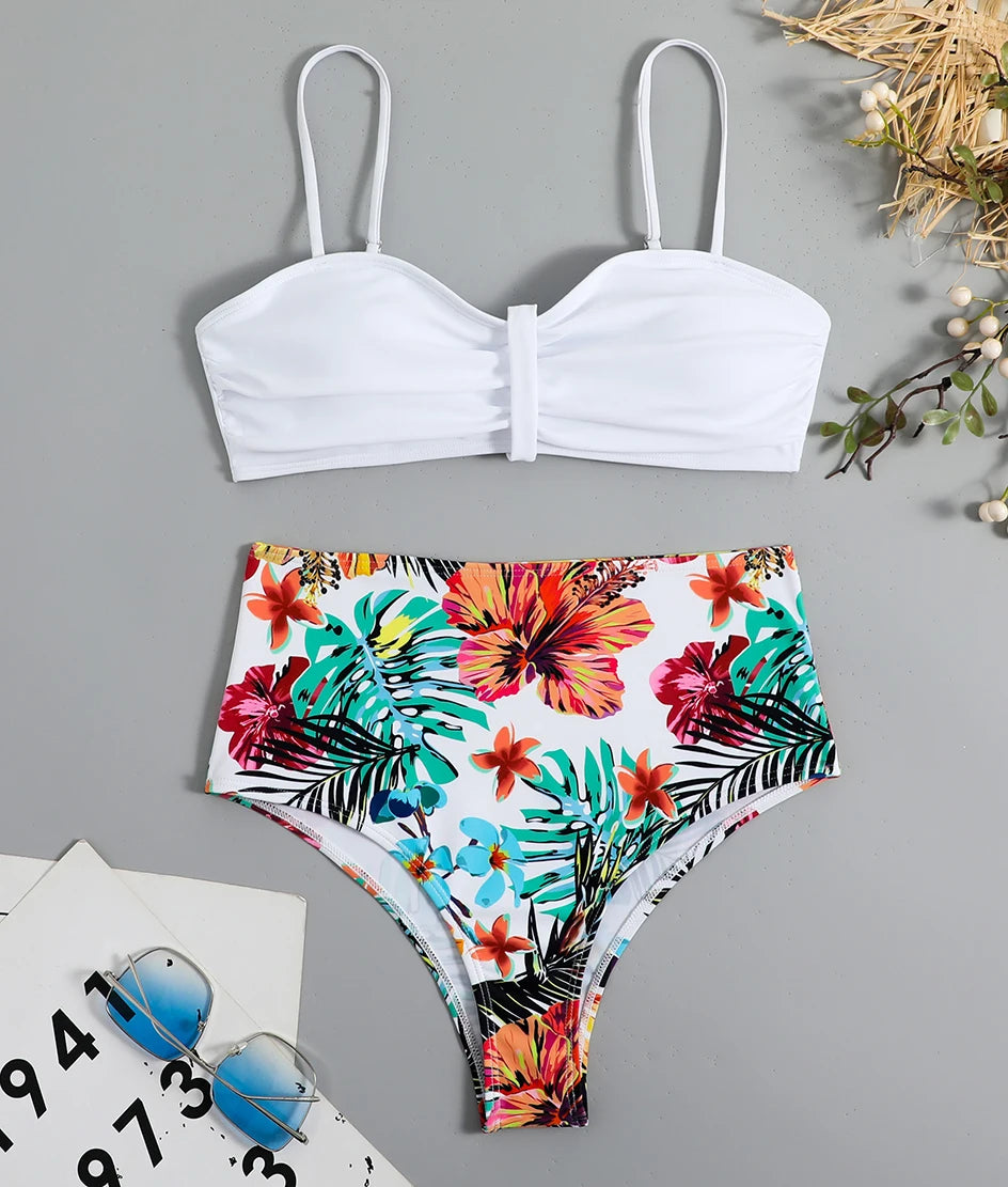 Floral Push Up Bikini