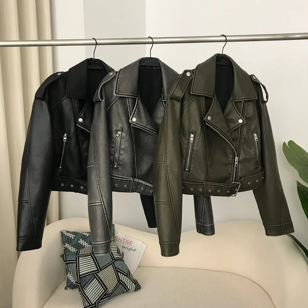 Fiona Faux Leather Jacket