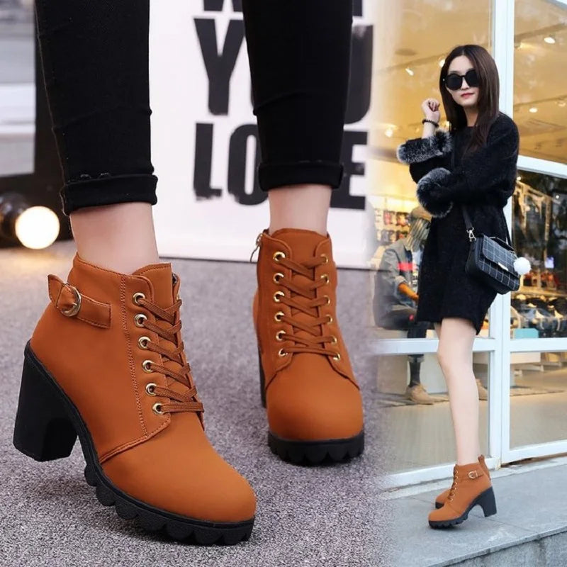 Penny Pumps Boots Lace-up