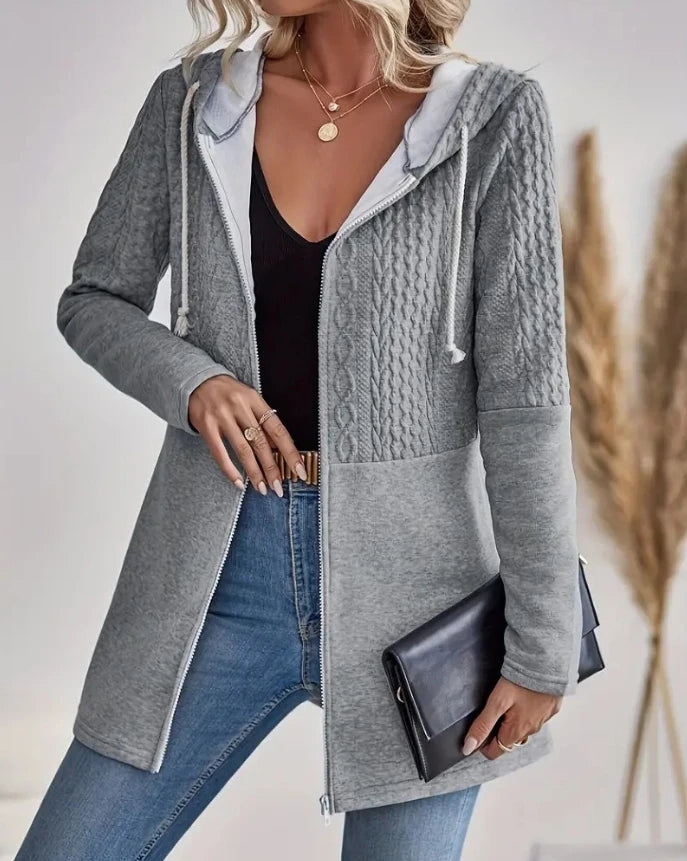 Tilly Textured Hooded Coat/Jacket