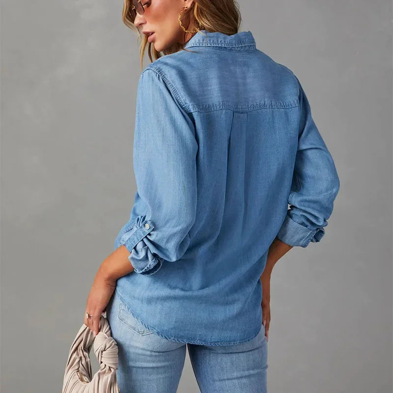 Orla Denim Shirts Blouse