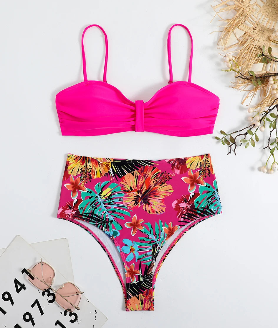 Floral Push Up Bikini