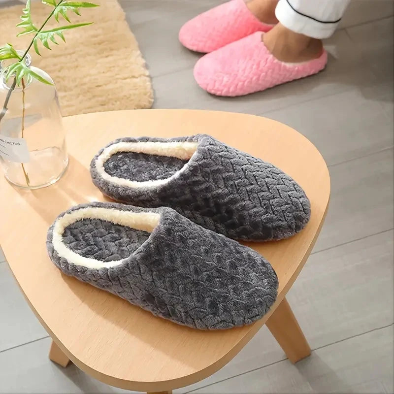 Faye Fluffy Slip on Slippers