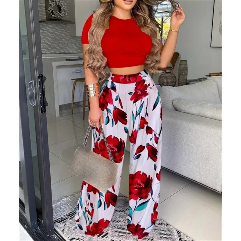 Sadie two-piece crop & Bottoms Set