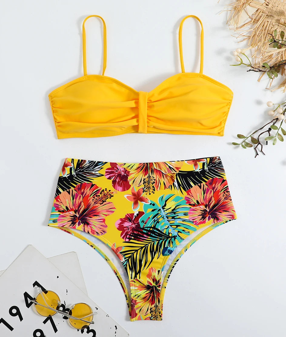 Floral Push Up Bikini