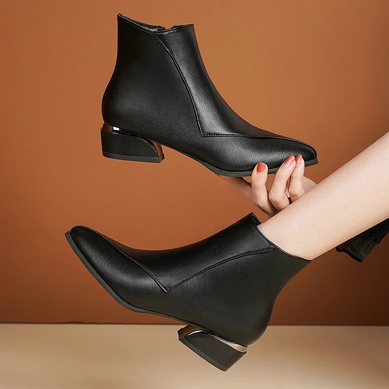 Emily Low Heeled Ankle Boots