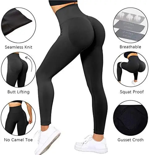 Holly High Waist Seamless Knitted Leggings