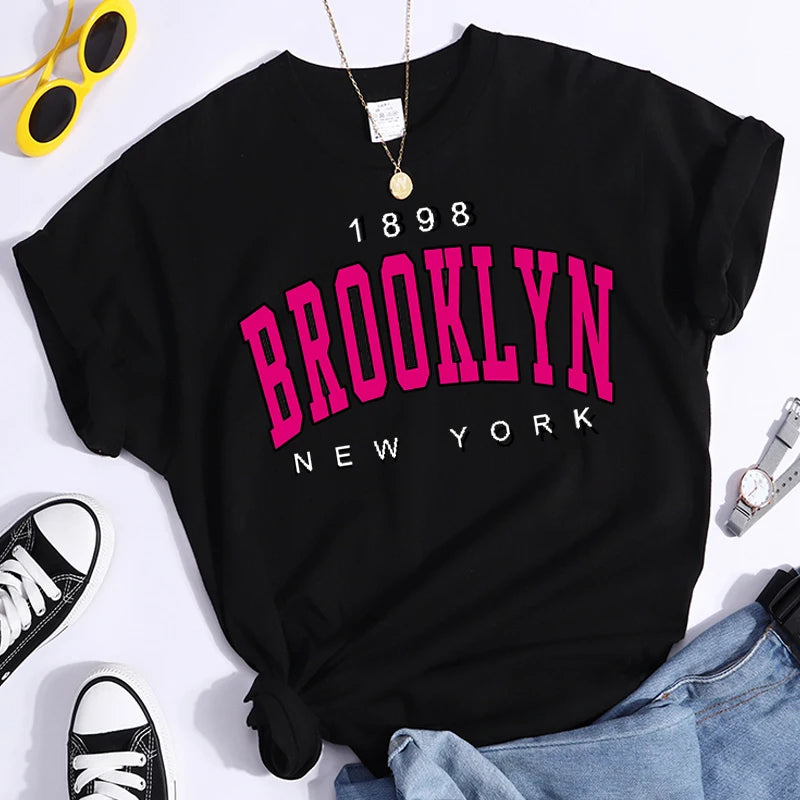 Beth Brooklyn New York Print T Shirt