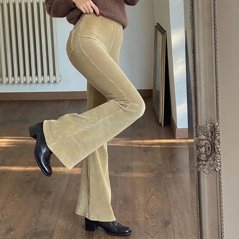 Paula  High Waist Corduroy Trousers